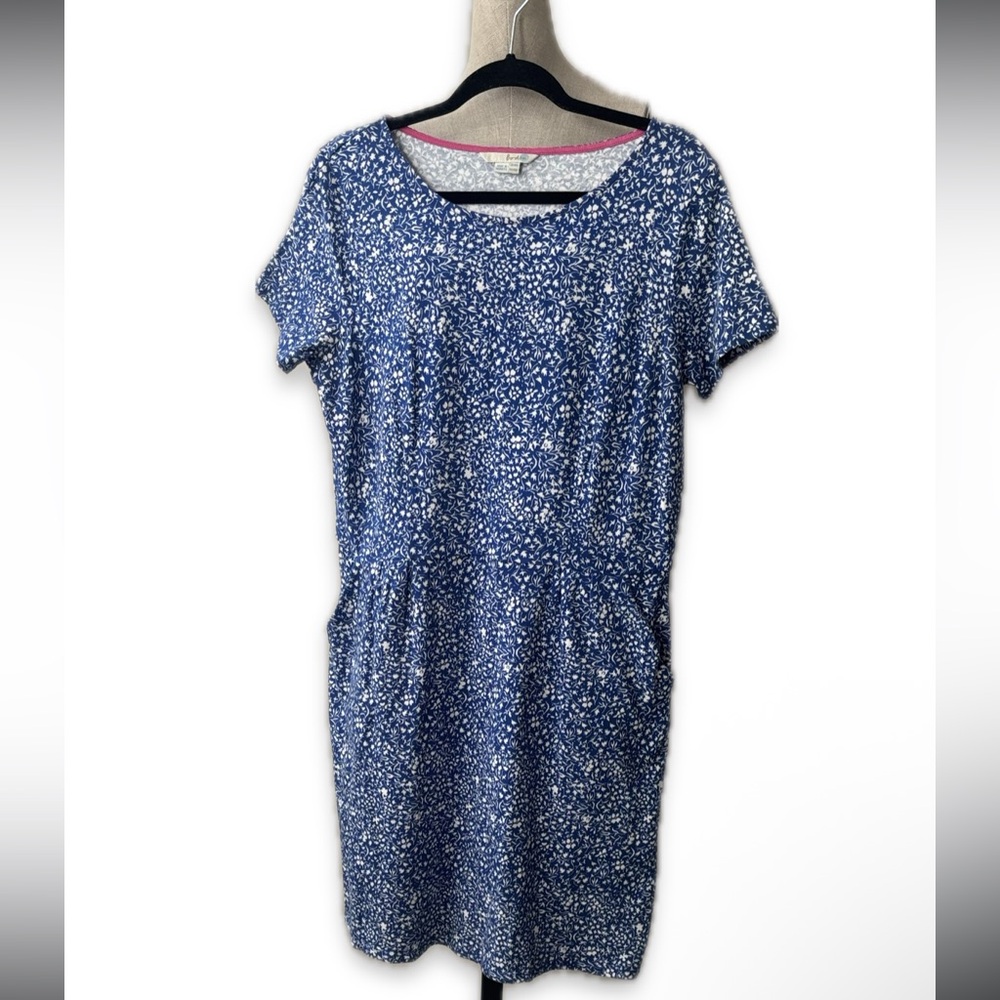Boden Blue Floral Mini Dress